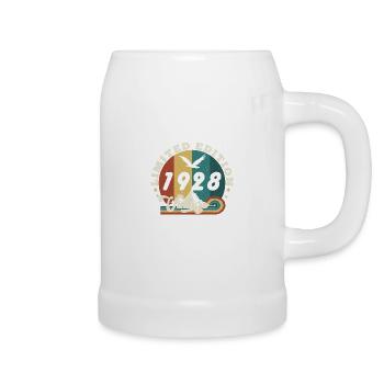 Jahrgang 1929 Retro - Bestseller - Bierkrug - Weiß - Rechts