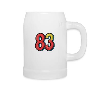 83 Number Comic - Beer Mug - white - Right