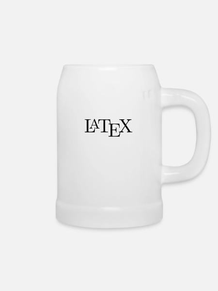 LaTeX - Bierkrug - Weiß