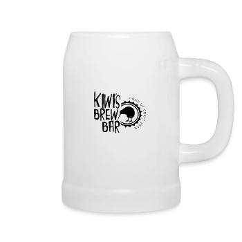 Kiwis Brew Bar Original Logo, Portrush - Beer Mug - white - Right