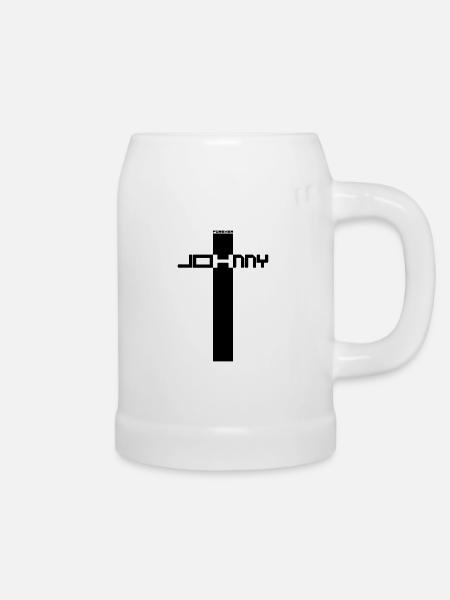 JOHNNY IMMER H - Bierkrug - Weiß