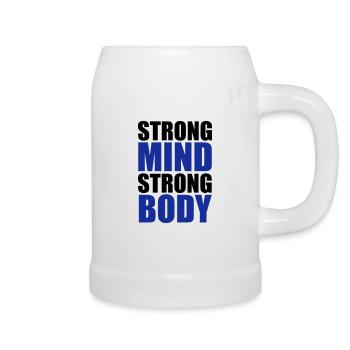 Strong - Bierkrug - Weiß - Rechts
