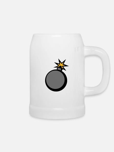 bombe clipart zuender - Bierkrug - Weiß