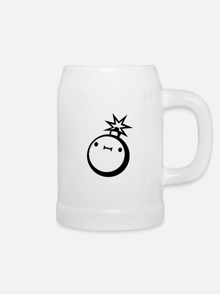 clipart suesse bombe - Bierkrug - Weiß