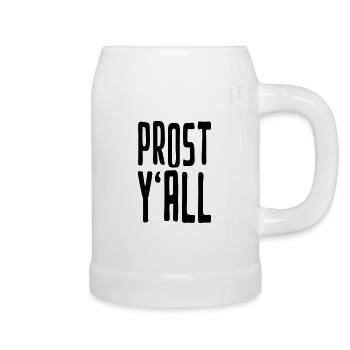 Prost Y'all! - Bierkrug - Weiß - Rechts