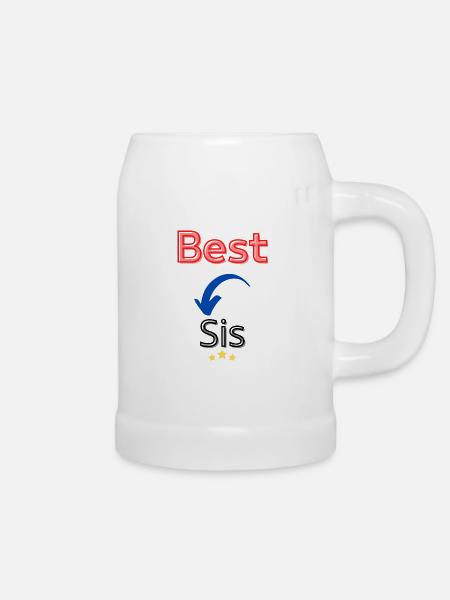 Beste Schwester / Beste Schwester - Bierkrug - Weiß