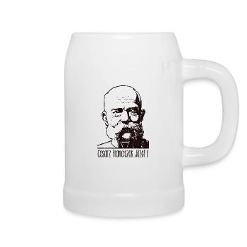 Kaiser Franz Joseph I. - Bierkrug - Weiß - Rechts