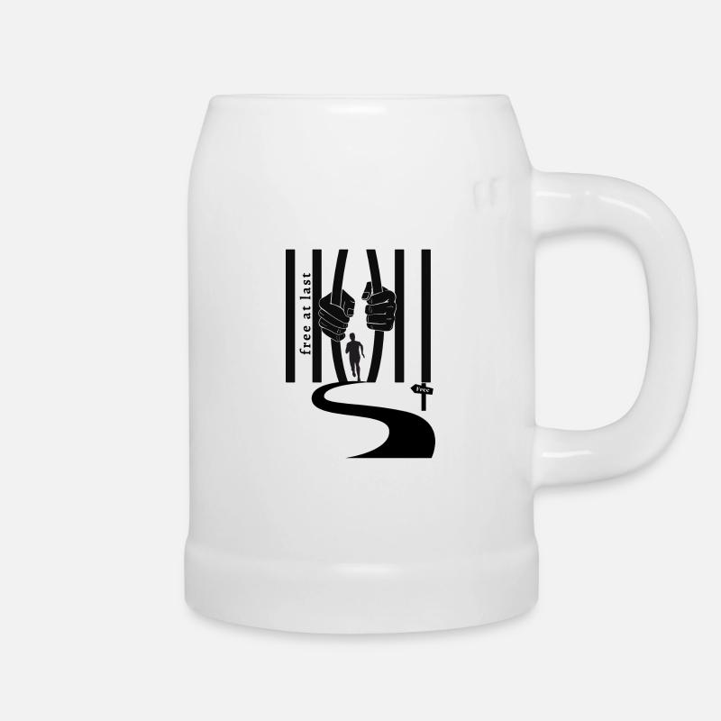 Freedom - Beer Mug - white