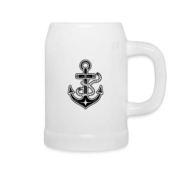 Anchor Boat Ship Nautical - Beer Mug - white - Right