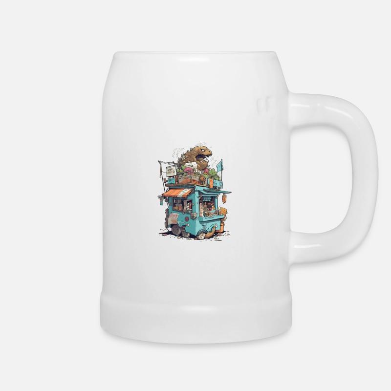 Monster Kiosk - Beer Mug - white