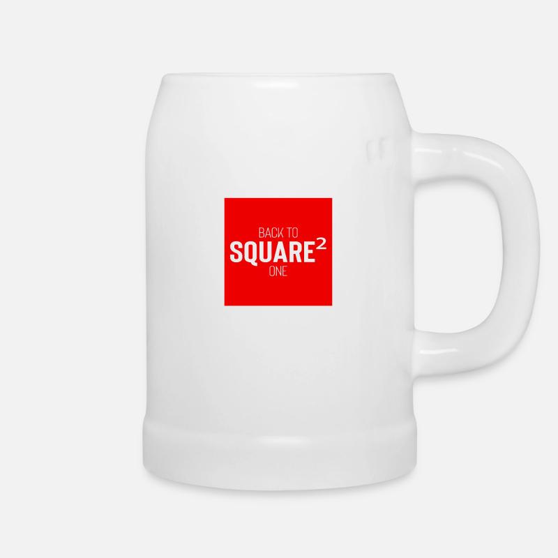 Square Streetwear: Fun & Clear Statement - Chope en céramique - blanc
