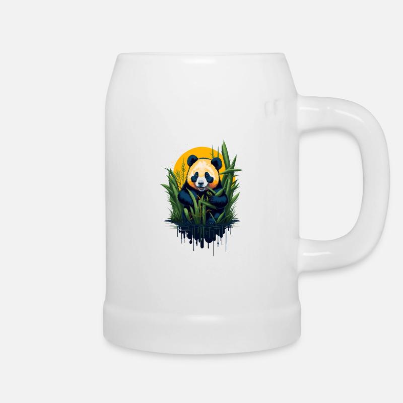 Niedlicher Pandabär - Bierkrug - Weiß