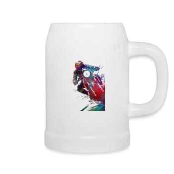 Motor racing #motor #sport - Beer Mug - white - Right