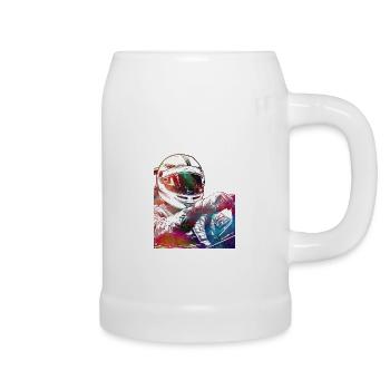 Autorennen #racing #sport - Bierkrug - Weiß - Rechts