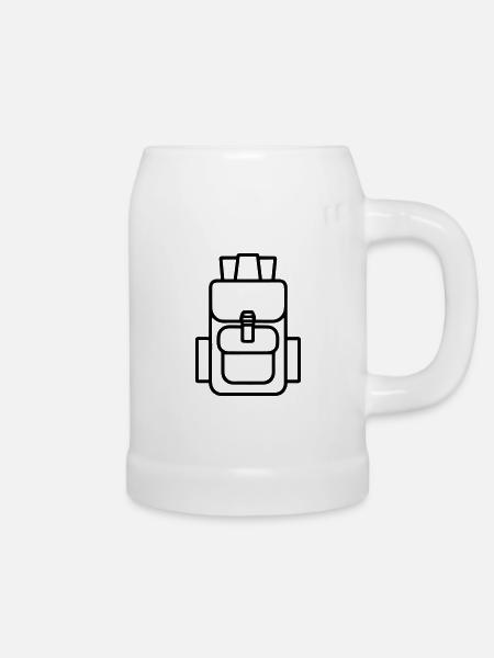 Rucksack - Bierkrug - Weiß