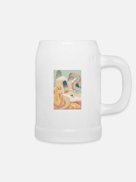 Mengdesigns: Mythen - Bierkrug - Weiß
