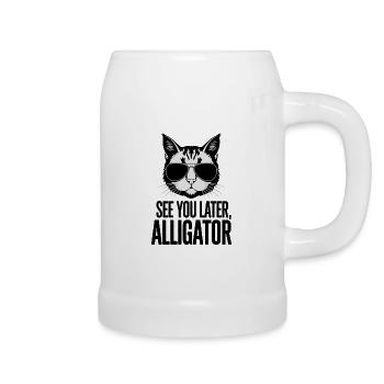 See You Later, Alligator - Beer Mug - white - Right