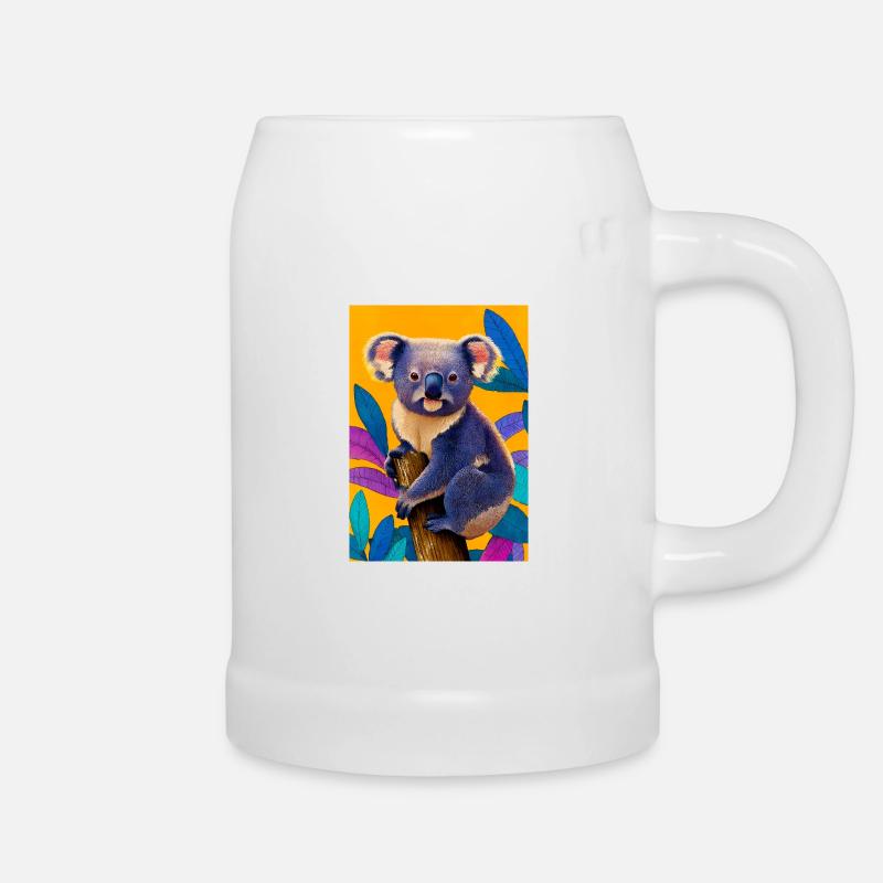 Koala - Beer Mug - white