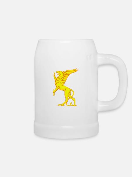 Vogel Greif - Bierkrug - Weiß