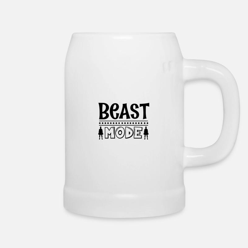 Beast Mode - Beer Mug - white