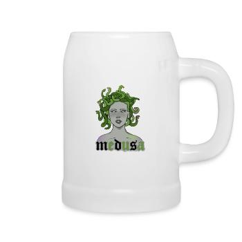 medusa - Chope en céramique - blanc - Droite