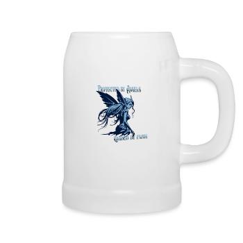 Angels Protect Me – Faith Design - Beer Mug - white - Right
