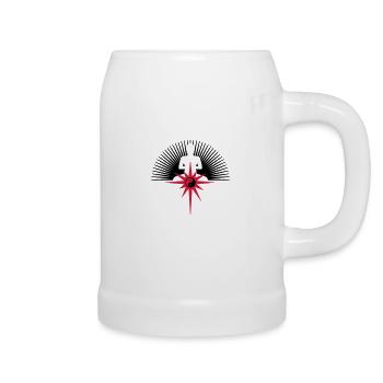 BOUDDHA étoile - Chope en céramique - blanc - Droite