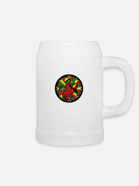 Reggae - Bierkrug - Weiß