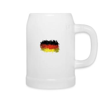 German Flag Graffiti - Beer Mug - white - Right