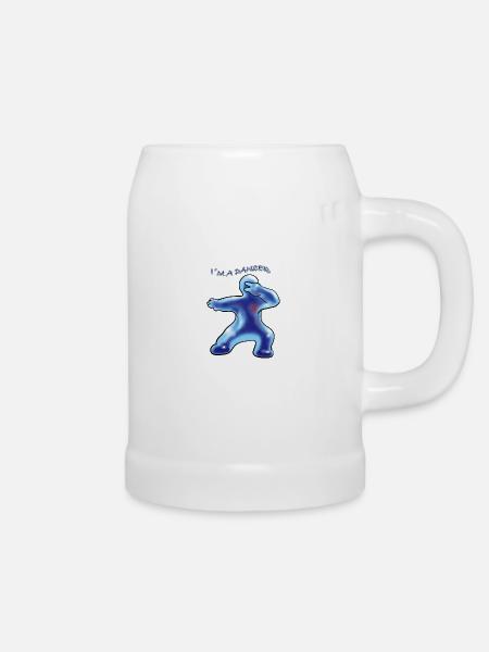 Tänzer - Bierkrug - Weiß