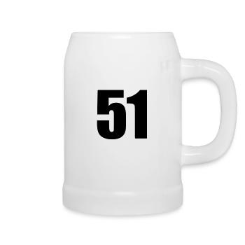 51 - Bierkrug - Weiß - Rechts