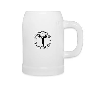 Weightlifting - Beer Mug - white - Right