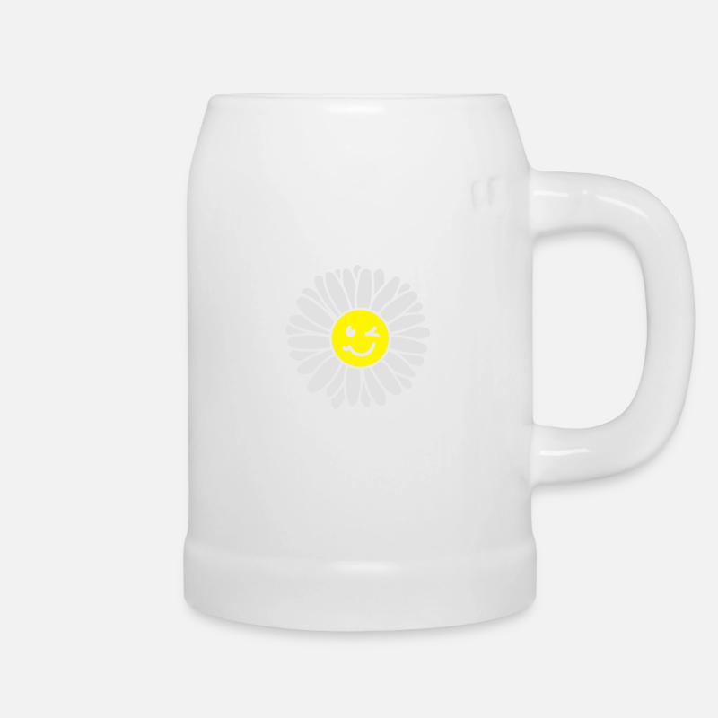 Daisies - daisies - daisies - Beer Mug - white