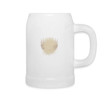 Vector background de - Bierkrug - Weiß - Rechts