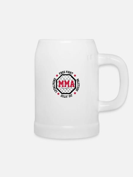 MMA - Bierkrug - Weiß