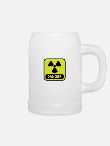 Danger Atom - Bierkrug - Weiß