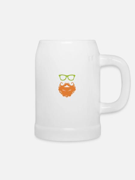 St Patricks Day Beard - Bierkrug - Weiß
