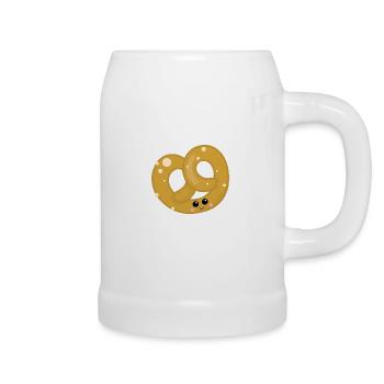 Brezel - Bierkrug - Weiß - Rechts