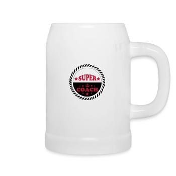 Super coach - Bierkrug - Weiß - Rechts