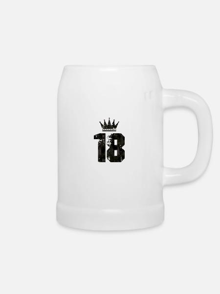 18 crown - Bierkrug - Weiß