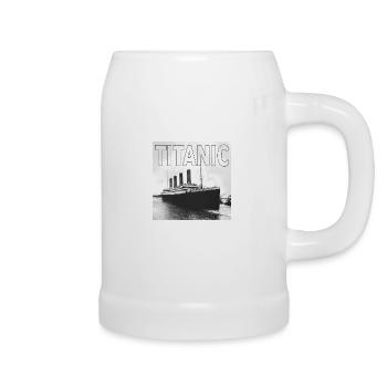 TITANIC sw Poster q - Beer Mug - white - Right