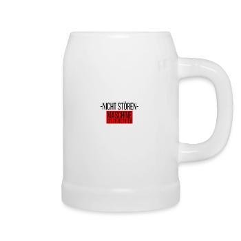 Nicht stören Maschine ist in Betrieb - Bierkrug - Weiß - Rechts
