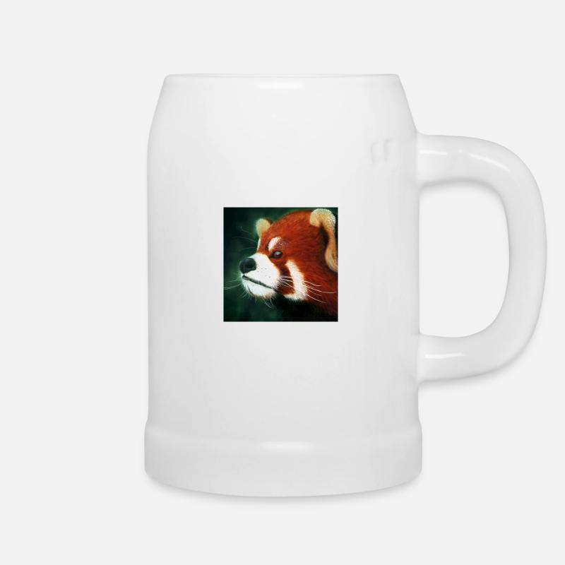 Red Panda - Beer Mug - white