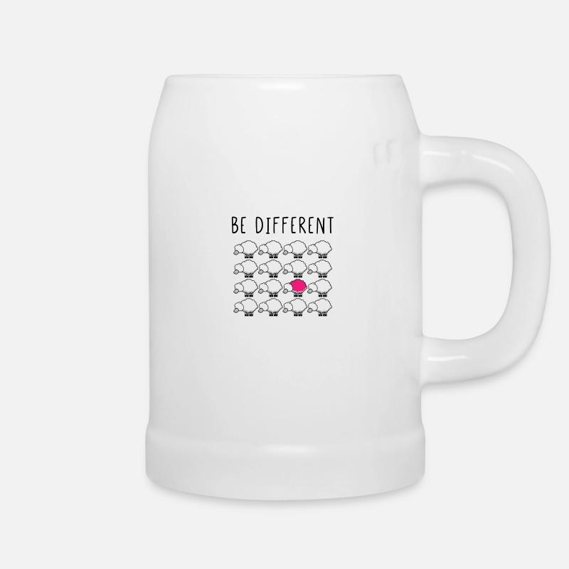 Be Different - Bierkrug - Weiß