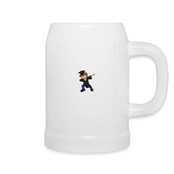 Graduate mask graduation - Beer Mug - white - Right