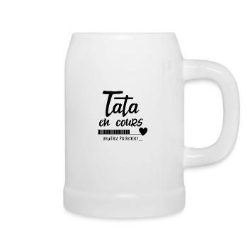 Annonce de la grossesse d'une tata tante - Chope en céramique - blanc - Droite