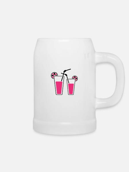 Cocktails - Bierkrug - Weiß
