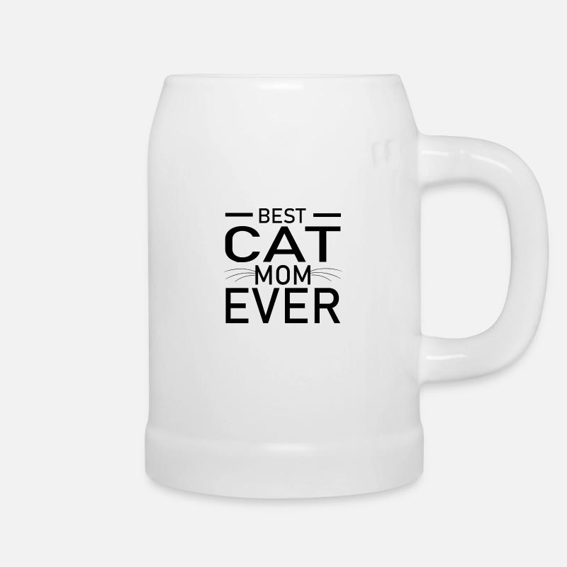 Cat Katze - Beer Mug - white