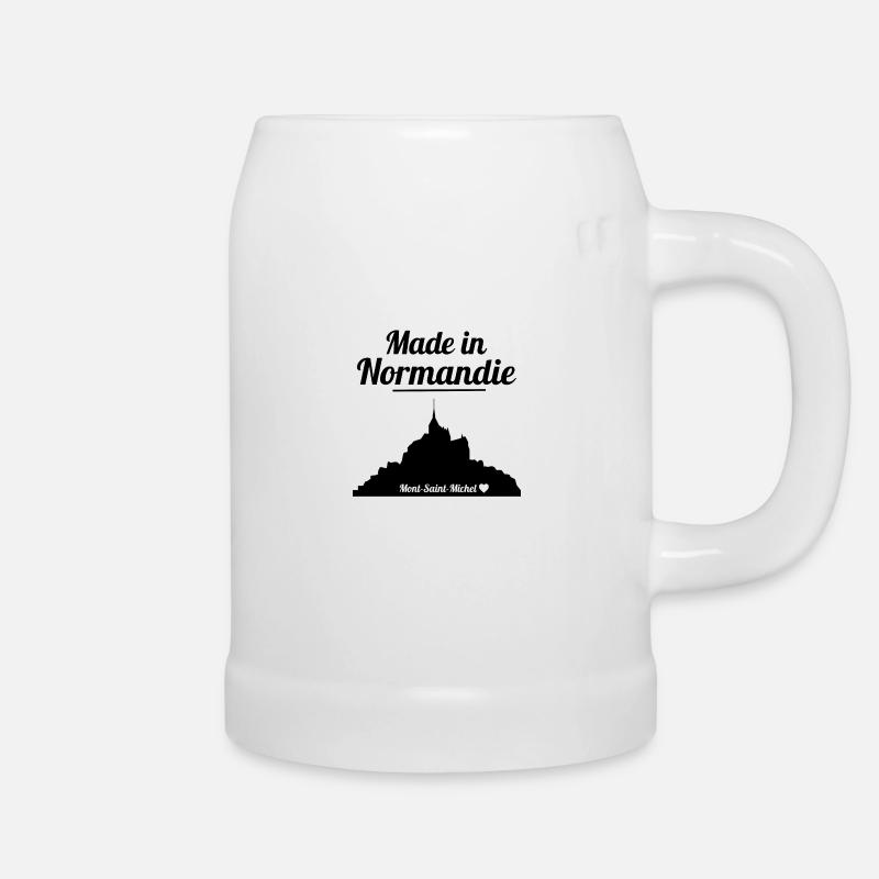 made in Normandy . - Beer Mug - white