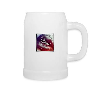 Kiss you - Bierkrug - Weiß - Rechts